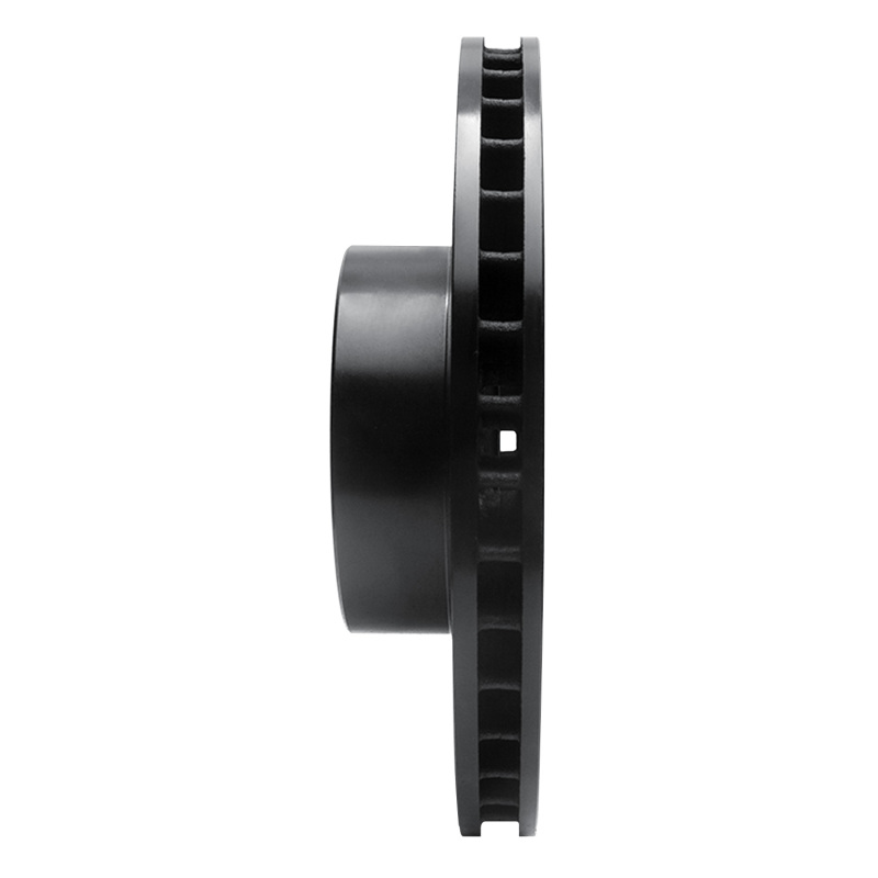 BMW 850CI Brake Rotor (1) - Front Right - R1 Concepts - Drilled & Slotted - Black - `91-`01